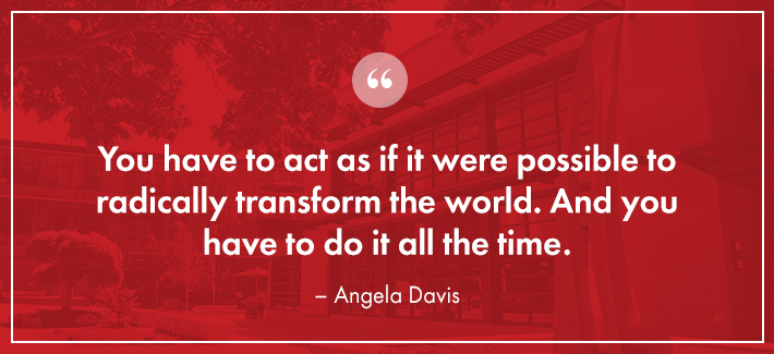 You have to act as if it were possible to radically transform the world. And you have to do it all the time. Angela Davis quote