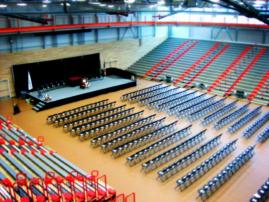 Fitness Center event setup in gym