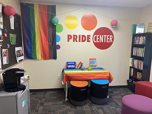 The Pride Center in Parks Student Union 221-B