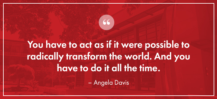 You have to act as if it were possible to radically transform the world. And you have to do it all the time. Angela Davis quote