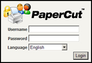 PaperCut login