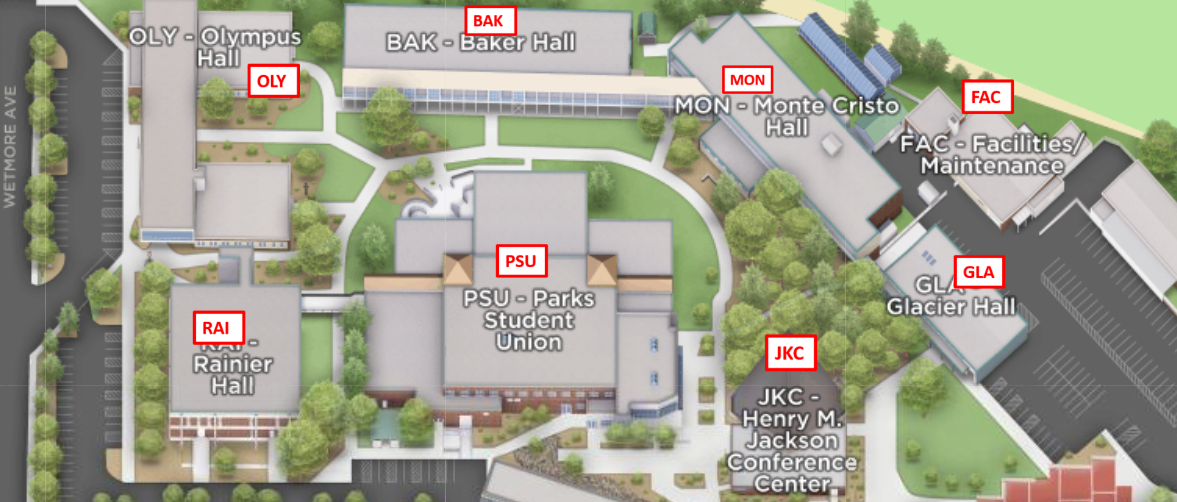 How To Use Evcc S 3d Interactive Map Everett Community College