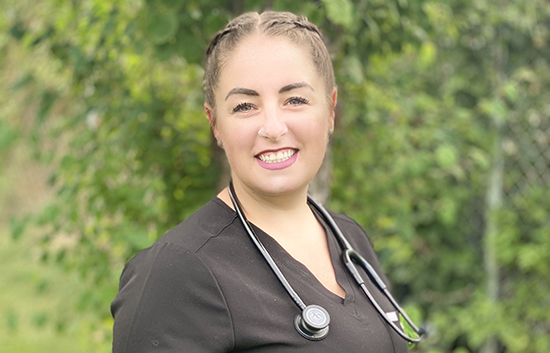EvCC nursing graduate Krystle Hushagen.