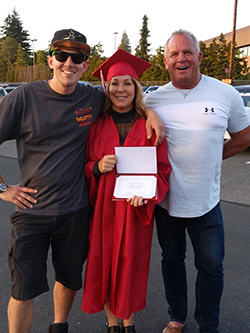 Marty Delaine and her family.