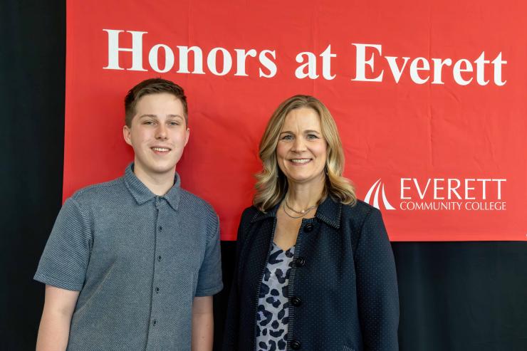 Kai Decker with Dr. Brown