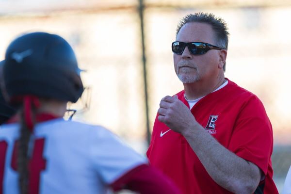 Everett Community College softball coach Randy Smith will begin his 23rd season in less than five months, and he’s compiled 474 wins, averaging 28 wins the past three seasons. Smith has helped lead the Trojans to be first in the NWAC North region in 2020 and 2021 and second in 2022 and 2023. Win No. 500 is well within reach for him this season. (Photo courtesy of EvCC Athletic Director Garet Studer)