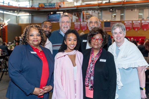  EvCC President Chemene Crawford, Dr. Kafiya Arte, Trustees Dr. Betty Cobbs and Kelly Shepherd 