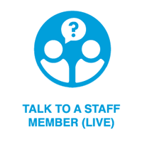 Talk to a staff member (live)