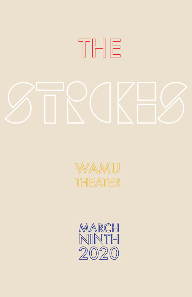 The Strokes Bauhaus Poster