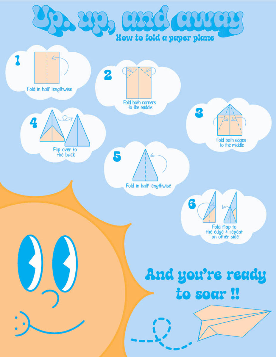 How to Fold a Paper Plane by Paulina Guzman Benavides (graphic design)